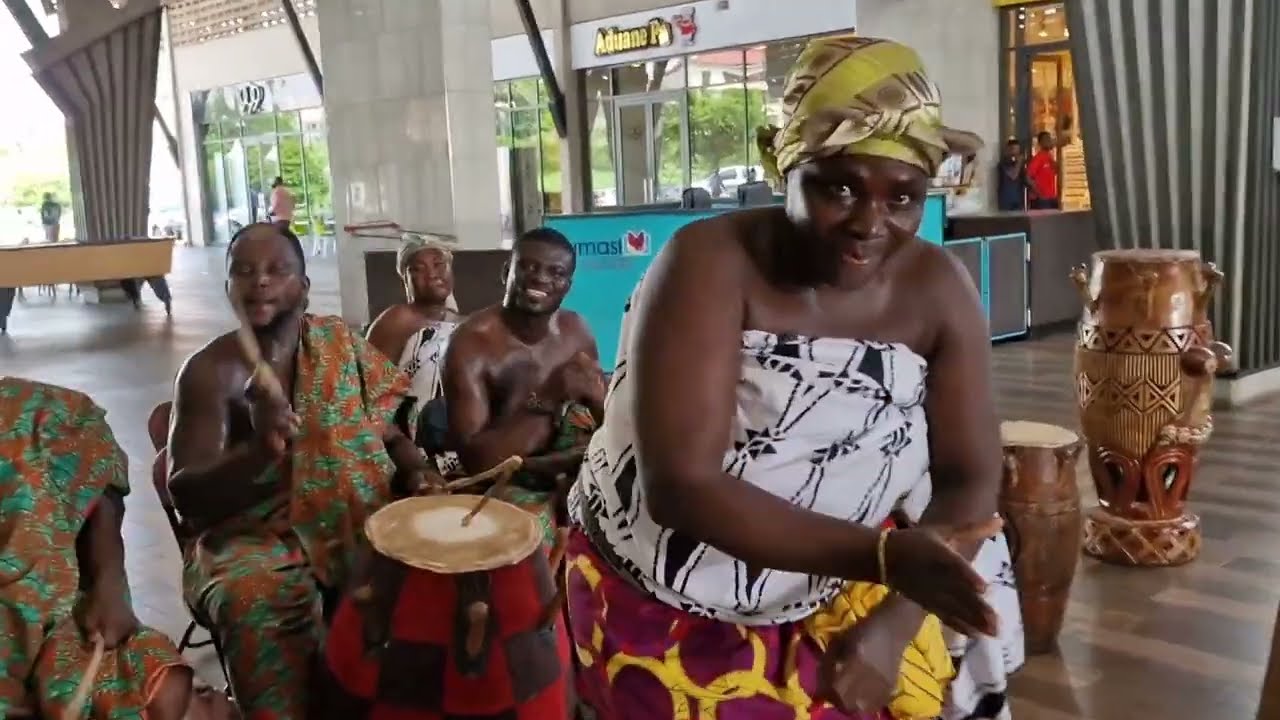  Adowa and Kete dance of the Asante people in Kumasi Ghana 