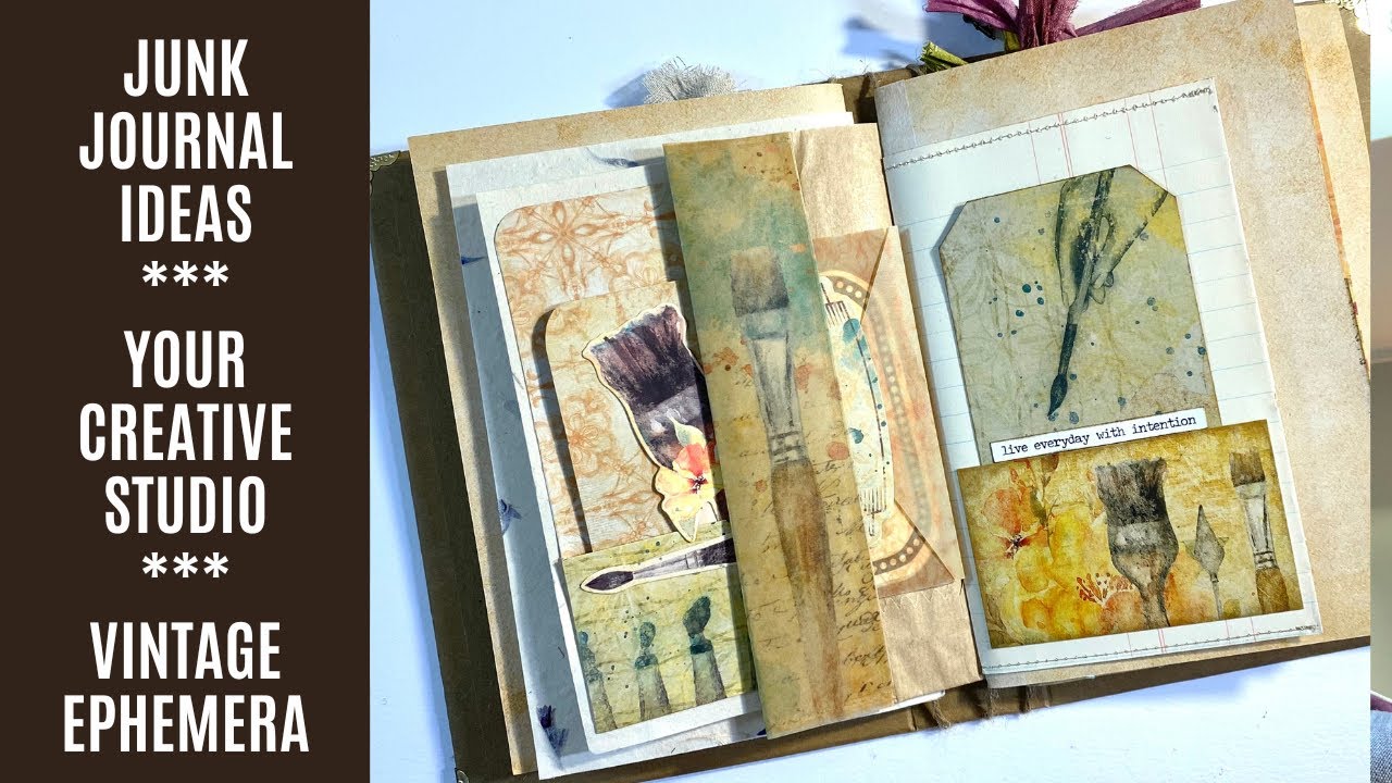 Junk Journal Ideas / Collage / Vintage Ephemera / Your Creative Studio