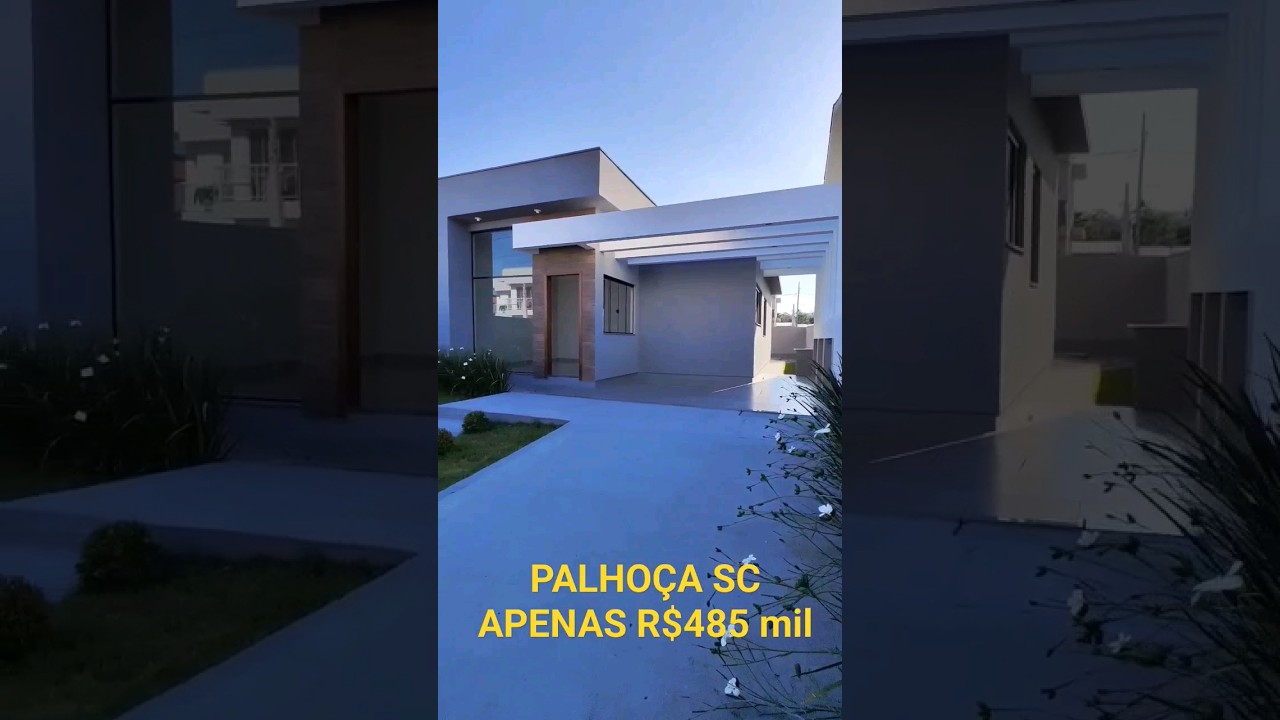 BARBADA EM PALHO&Ccedil;A SC , Casa 3 Dormit&oacute;rios sendo 1 Su&iacute;te, pertinho da BR 101. Apenas: R$485 mil