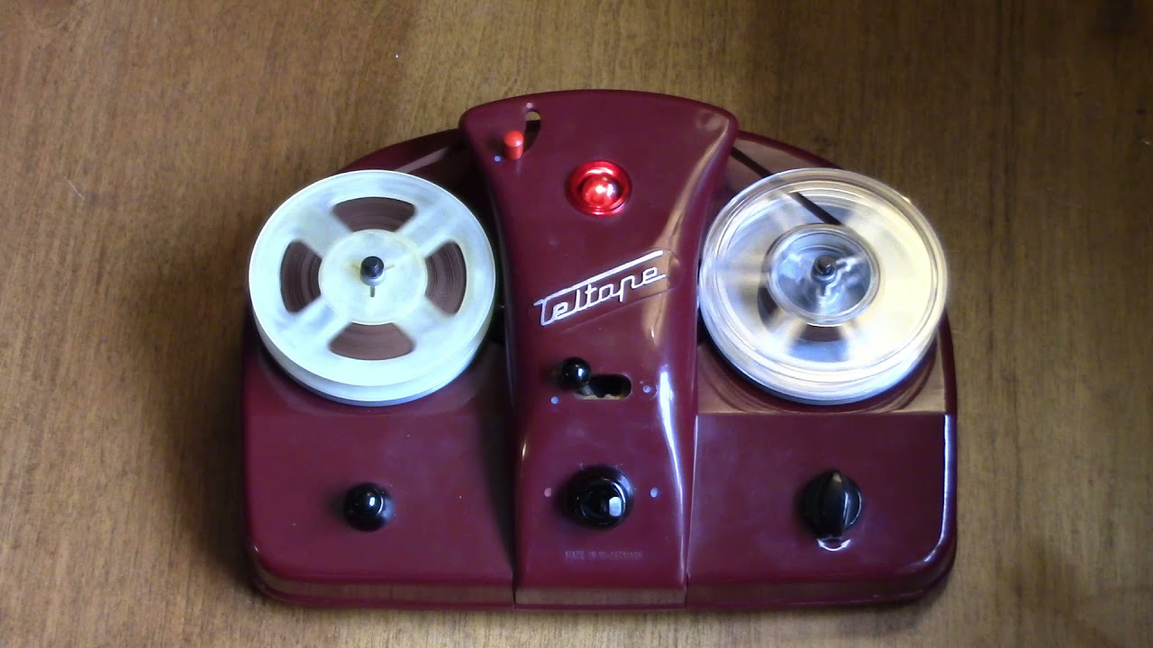 Teltape First? Battery Rim-Drive Reel-to-Reel Tape Recorder from 1958