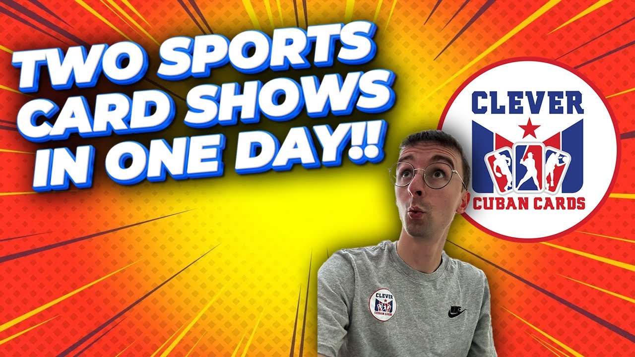 Two Sports Card Shows IN ONE DAY! Hunting the Value Bins for Deals on Baseball + Football Cards!
