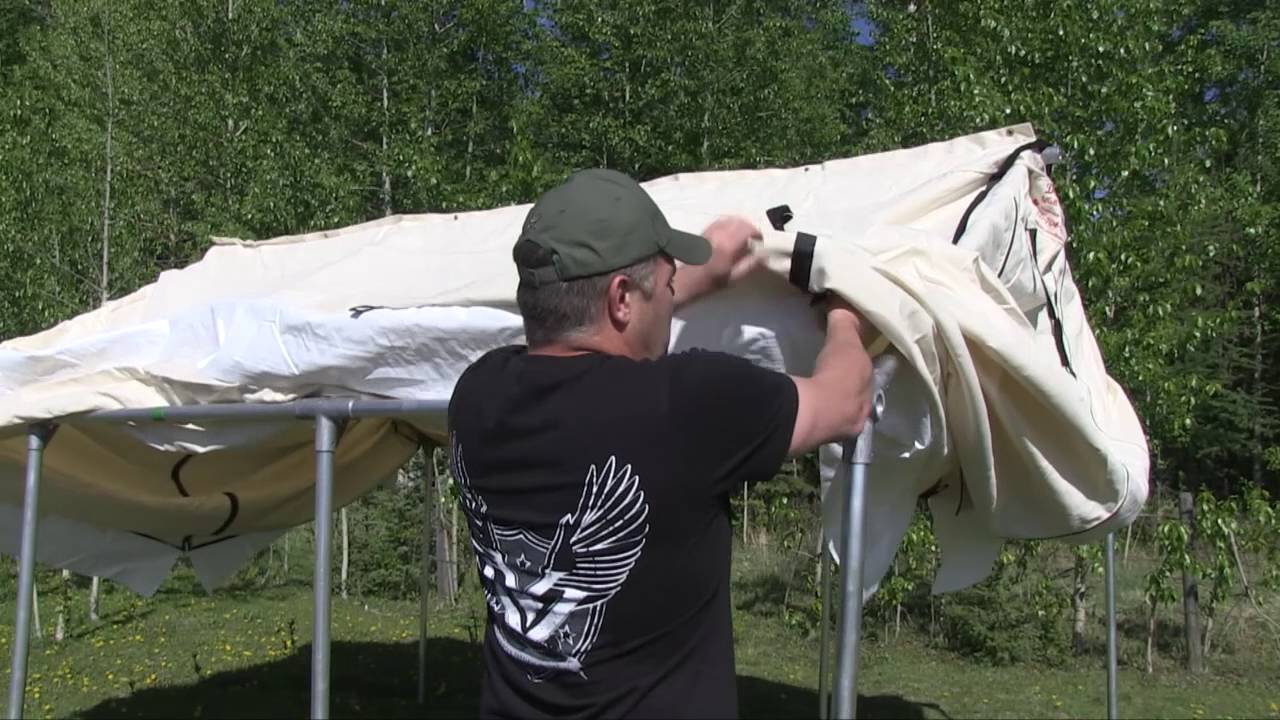 How to setup a Deluxe Wall Tent