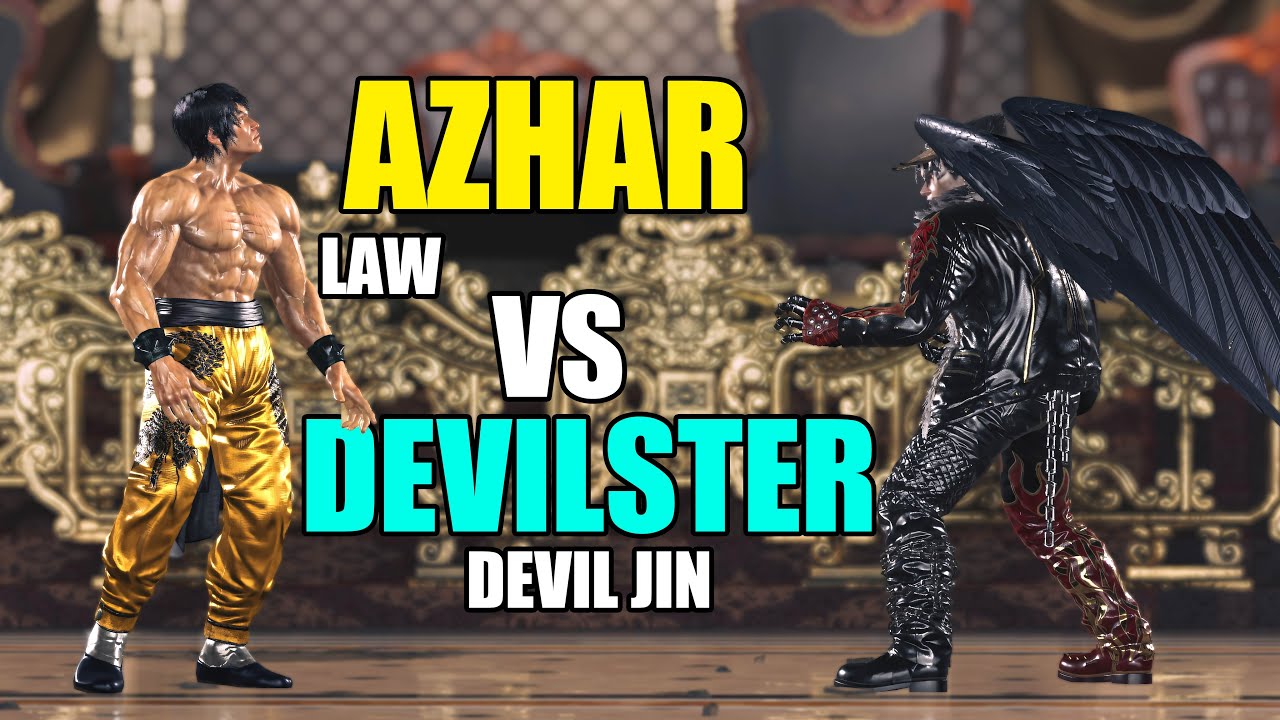 Devilster ( Devil Jin ) Vs AZHAR (Law ) Peak Aggression-Tekken 8