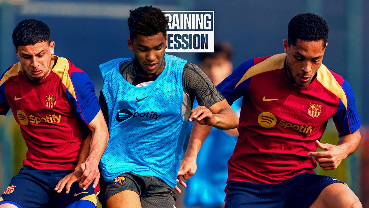 RONDOS, INTENSITY & JOINT TRAINING WITH U19 ⚽​🤝​ | FC Barcelona training 🔵🔴