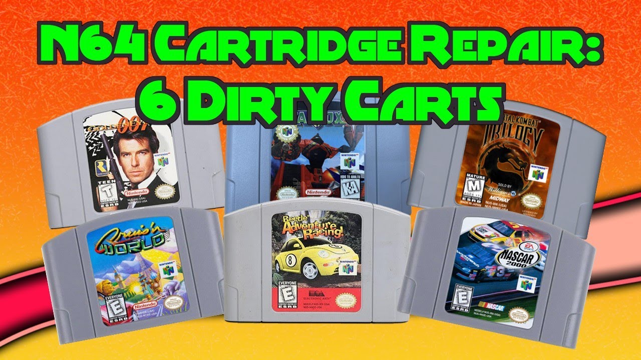 N64 Cartridge Repair: 6 Dirty Carts