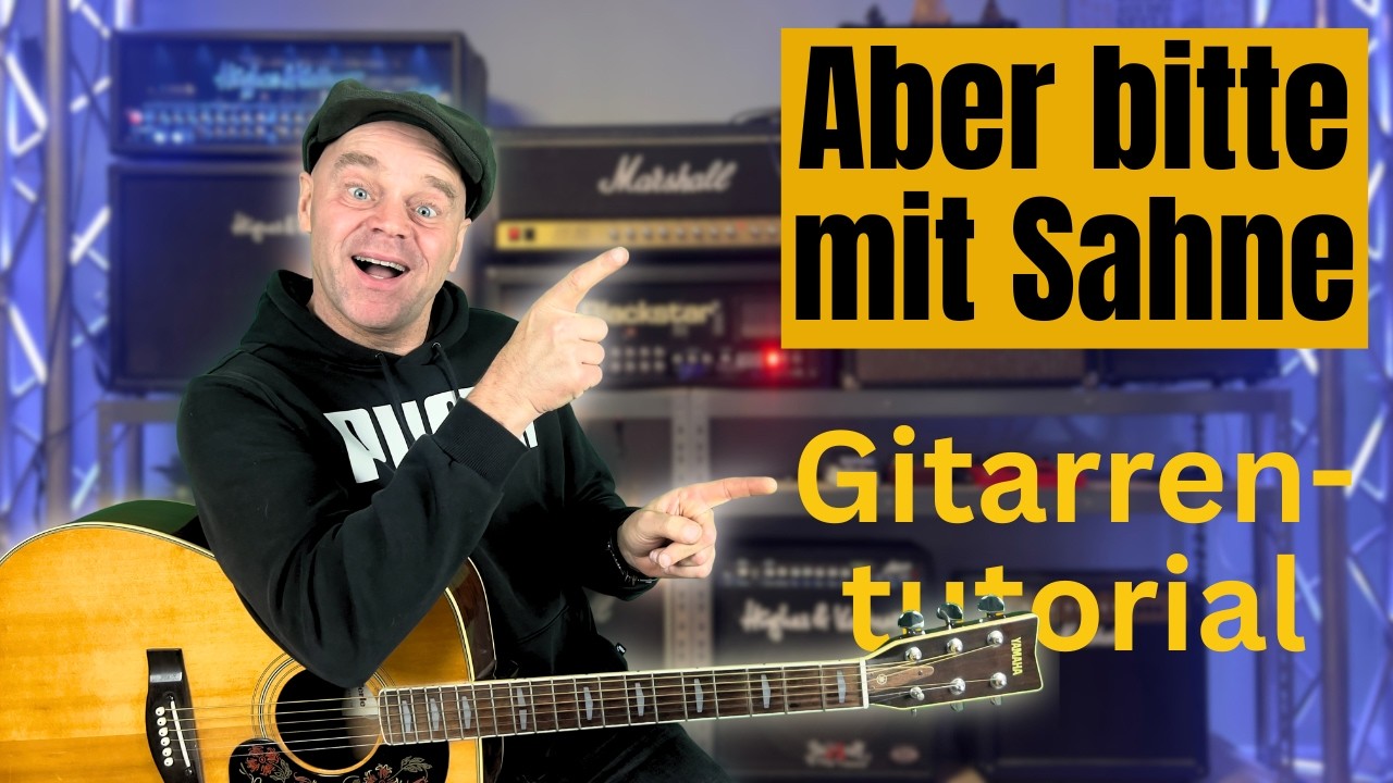 Aber bitte mit Sahne - Udo Jürgens Tutorial Gitarre lernen
