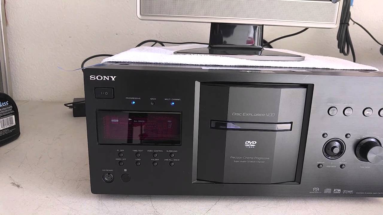 Vintage Sony DVP-CX777ES DVD/SACD/CD CHANGER/PLAYER JUKEBOX DEMO