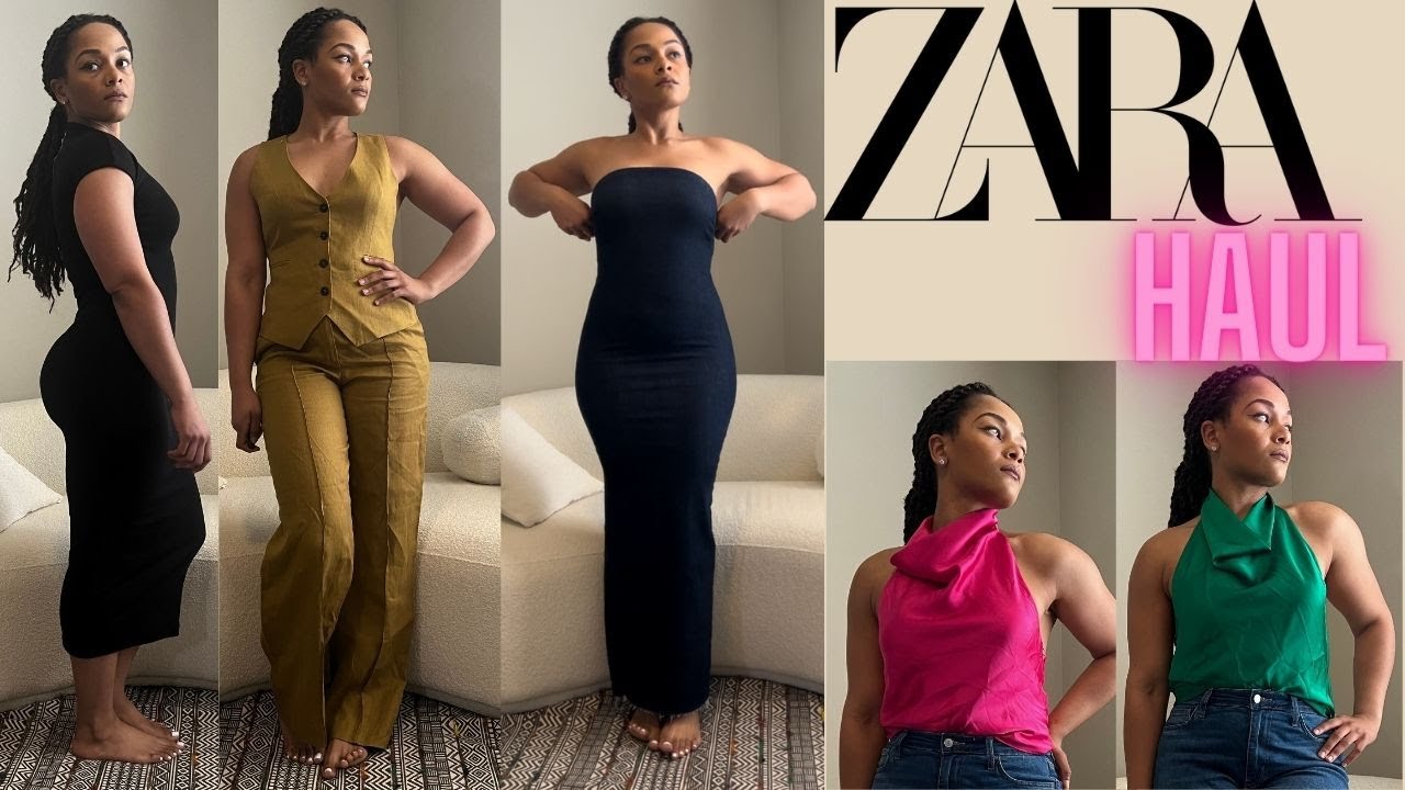 Zara Really Tried to Play Me!| Haul | Viral Denim Tube Dress and Satin Halter Top in Multiple Colors