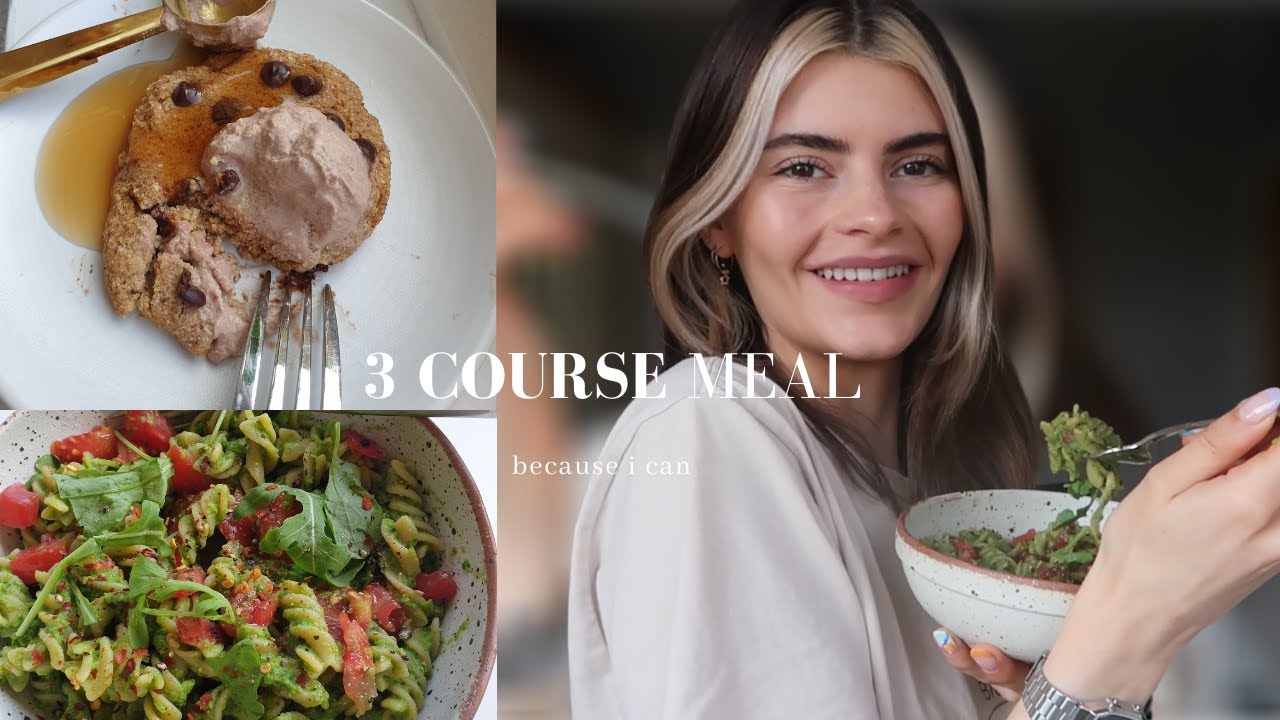 cooking myself a 3 course meal, because i deserve it/ girl vs food
