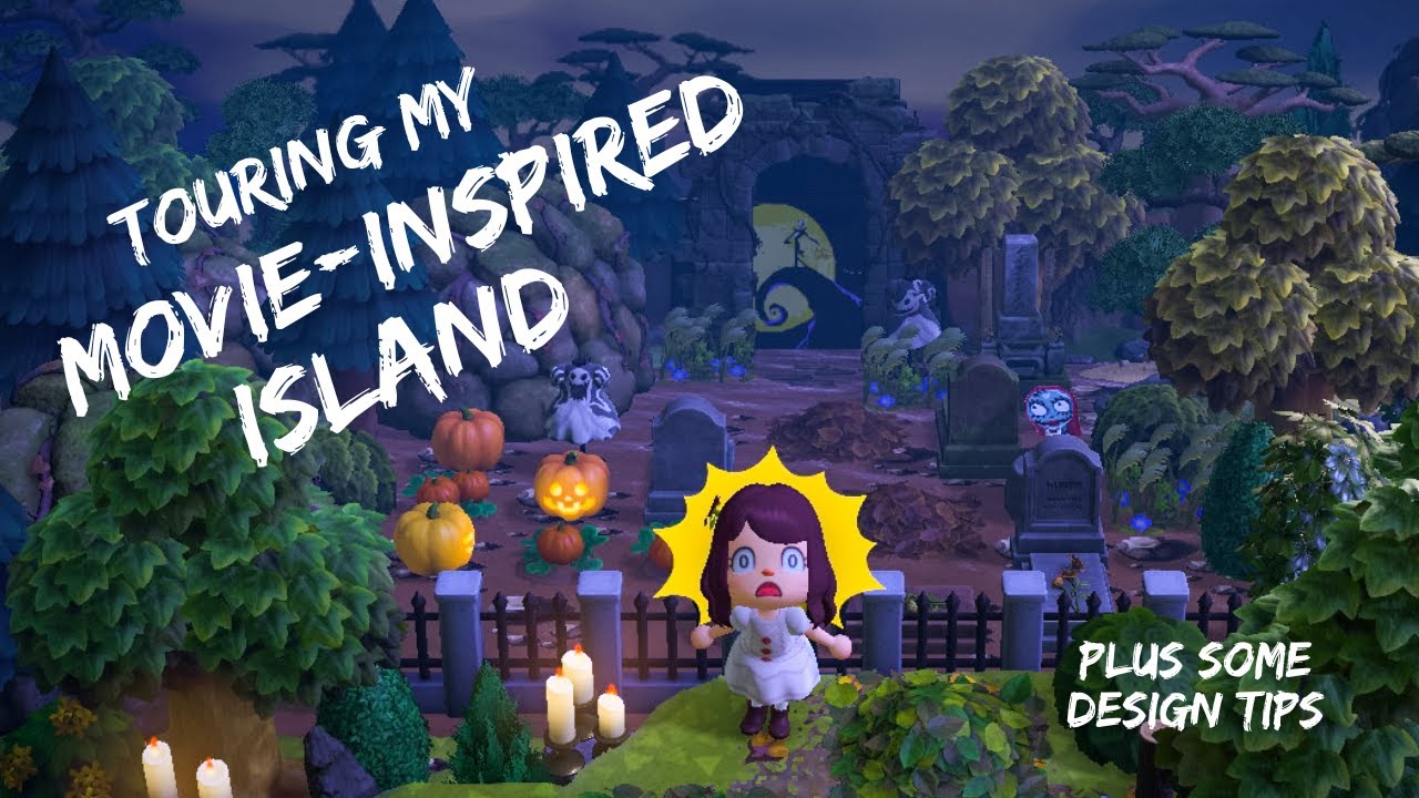 🦇ULTIMATE Spooky / HORROR Haunted Themed Island Tour Halloween | Animal Crossing New Horizons | ACNH