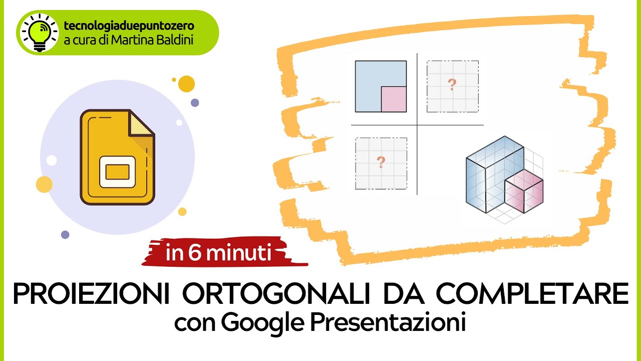 Proiezioni ortogonali da completare con Google Presentazioni