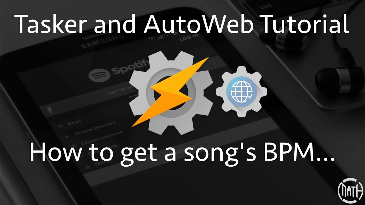 Tasker and Autoweb Tutorial - How to get a song's BPM...