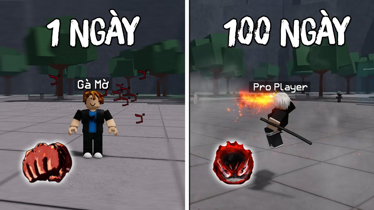 Thử Thách 100 Ngày Từ Noob Thành Pro Trong The Strongest Battlegrounds - Phần 1
