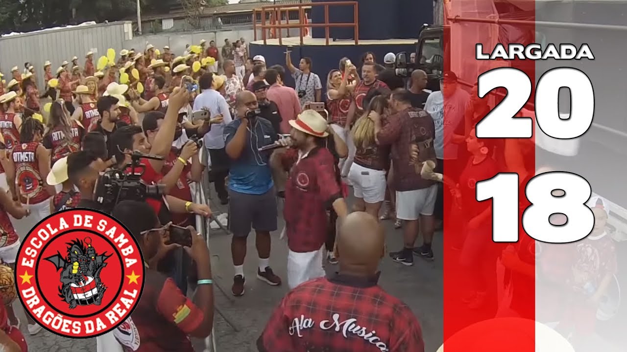 Bateria Dragões da Real 2018 - Largada - Apoteose Visita Anhembi