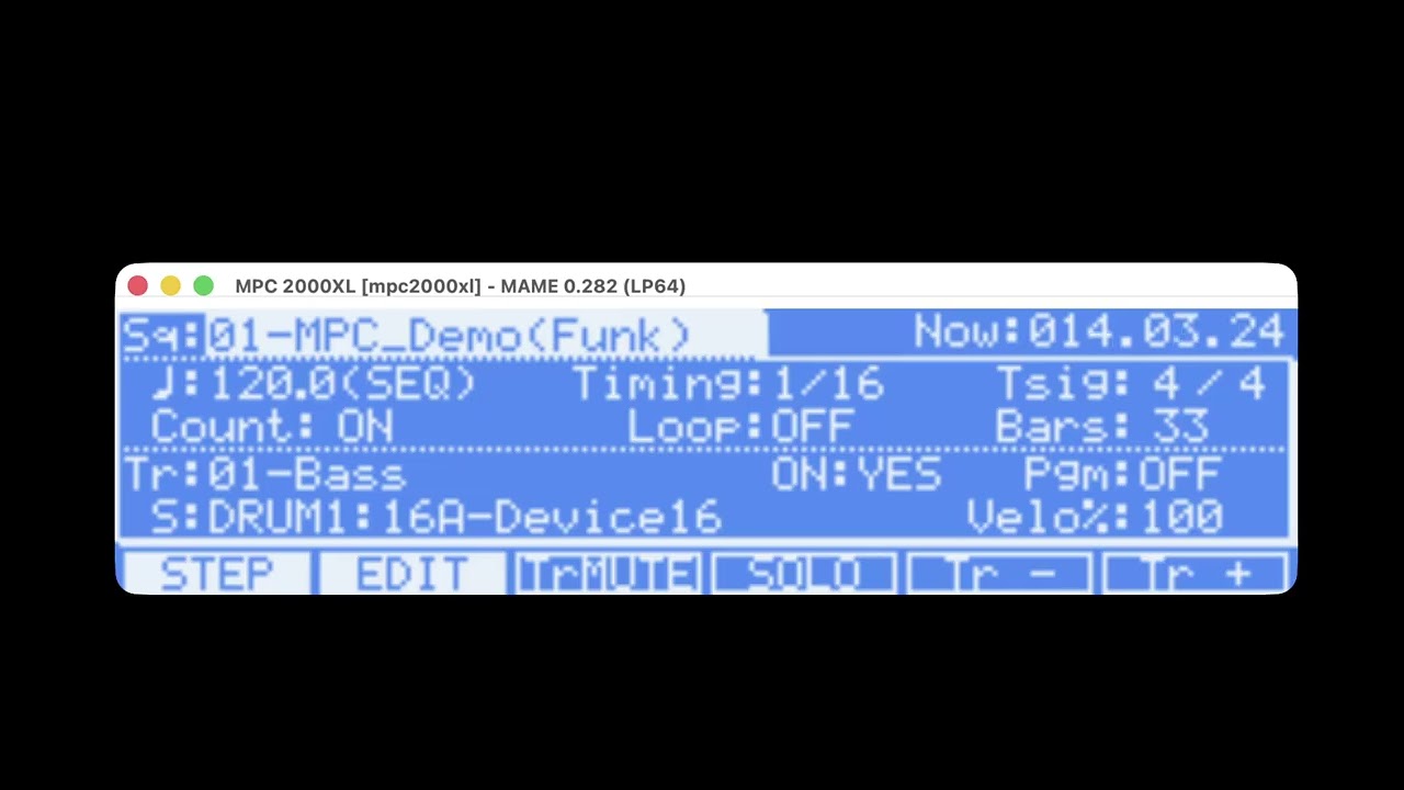 MAME 0.284 work in progress: Akai MPC2000XL