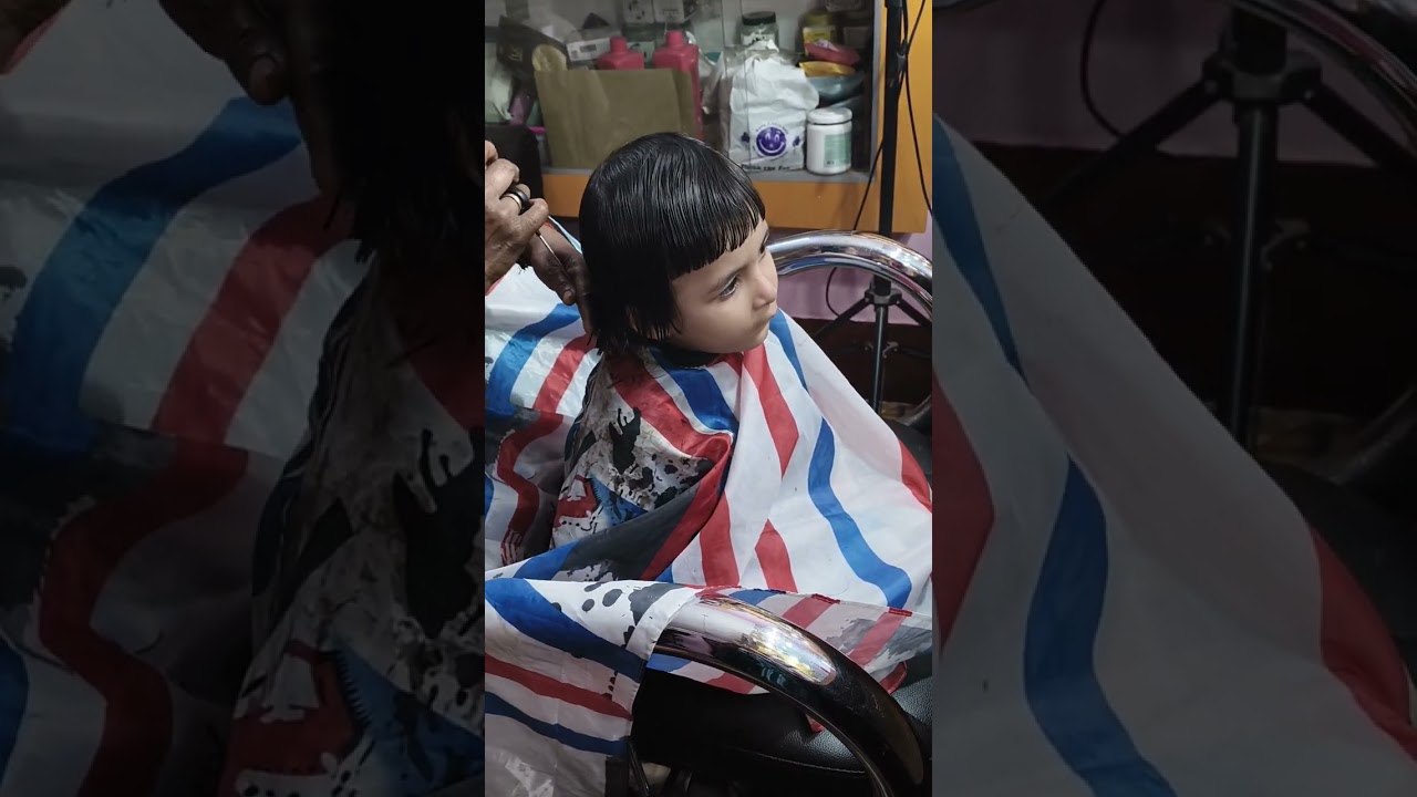 Baby hair cutting 😍❤️