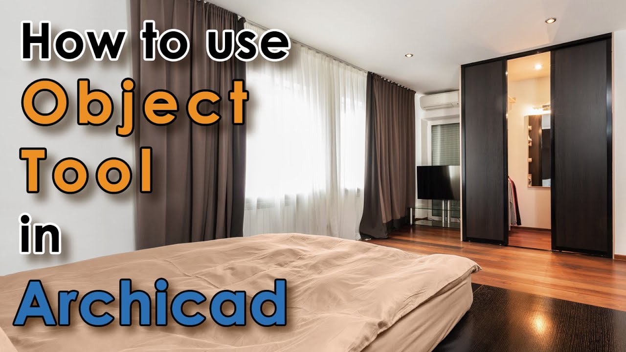 Archicad - How to use object tool to furnish a plan