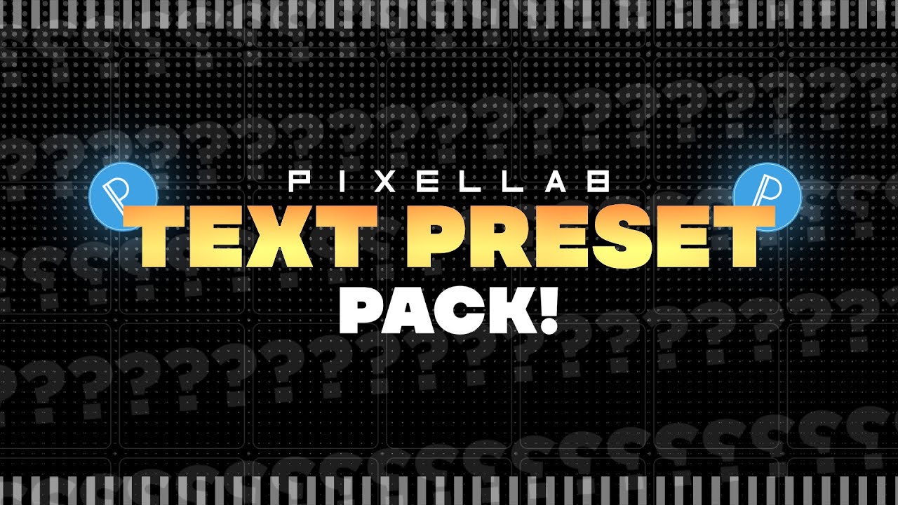 Best Gaming Pixellab Text Preset Pack By BG BEAST GFX! PS CC | PIXELLAB