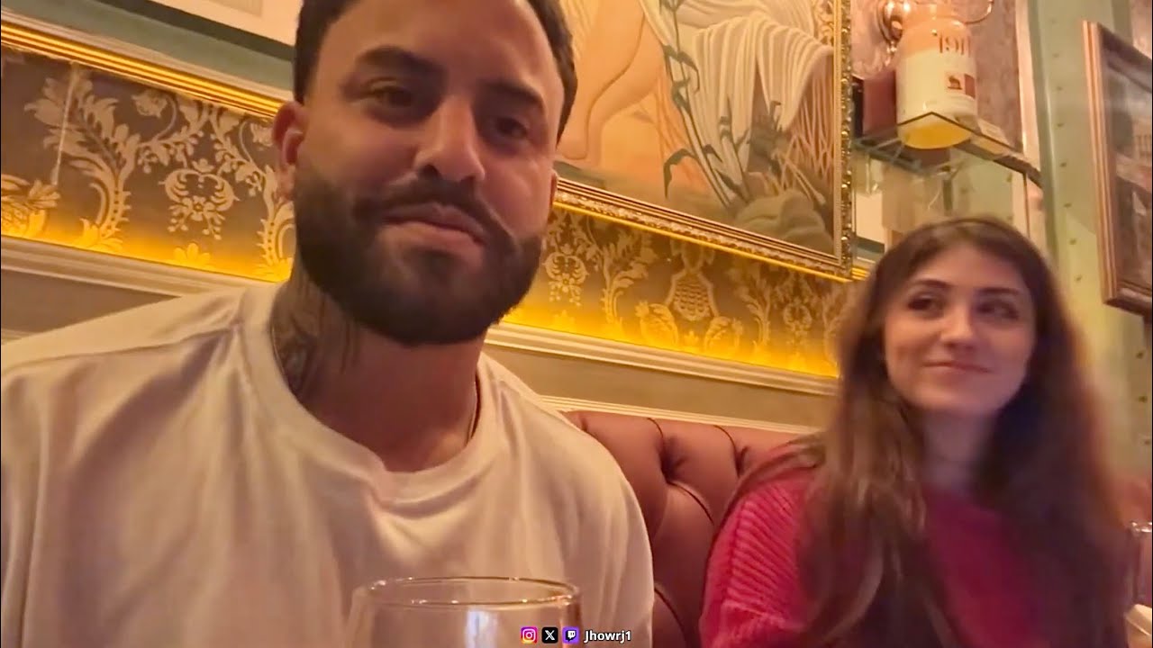 Jhow levou a Sofia Espanha no restaurante | Live twitch jhowrj 