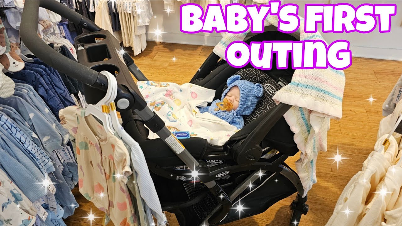 OUTING - SILICONE baby DOLL goes SHOPPING for SUMMER 2025 Clothes (the dolls aren't real)