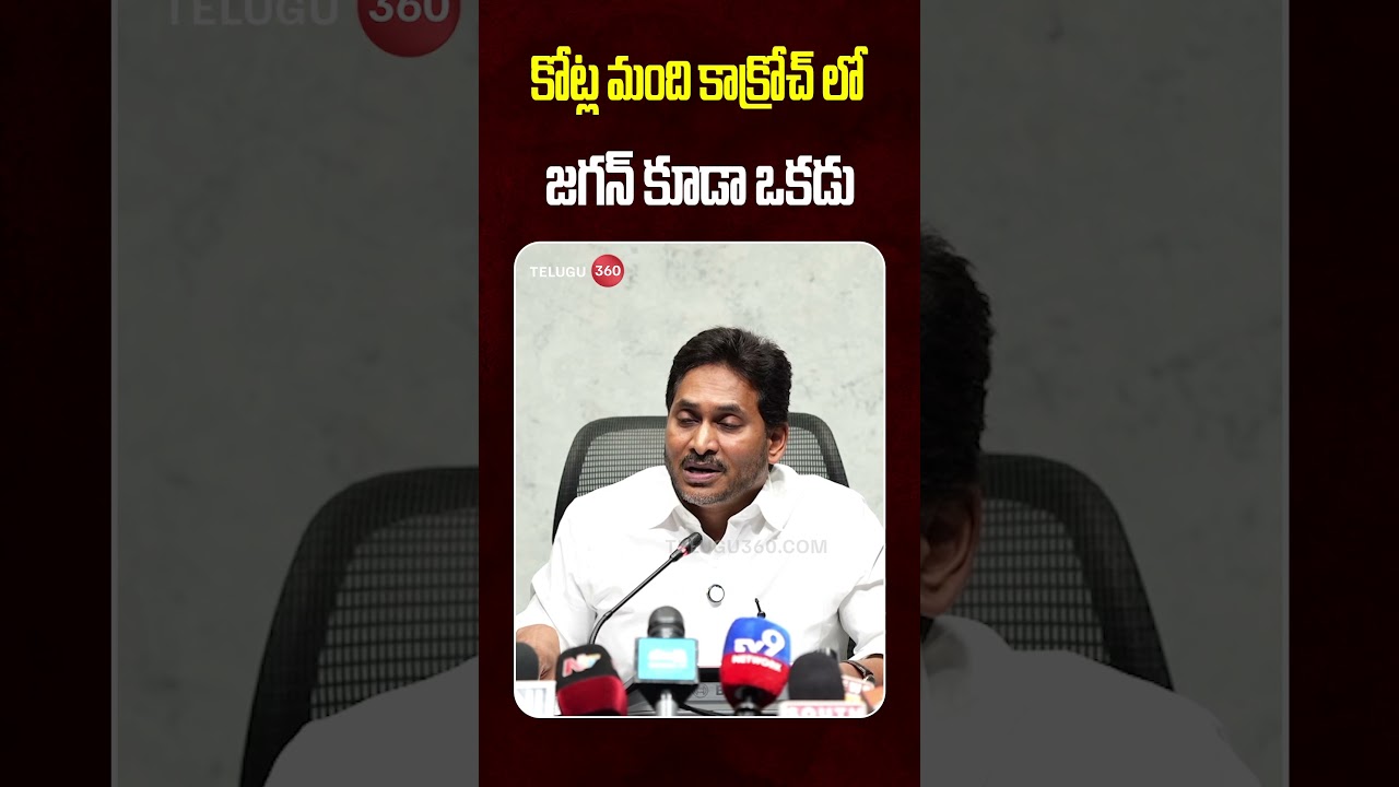 I'm Also Cockroach🪳 | కోట్ల మంది కాక్రోచ్&zwnj; లో జగన్ కూడా ఒకడు | YS Jagan Press Meet