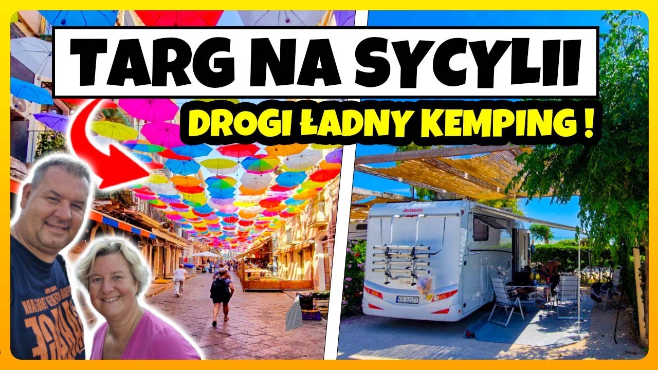 TARG NA SYCYLII i Drogi Ładny Camping Scarabeo - Kamperem Do Włoch