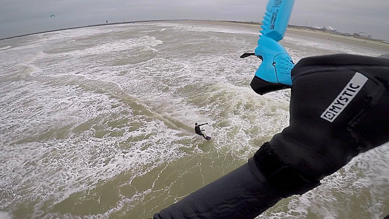 Big Air Kitesurfing Jump Session in 30-38kn Wind