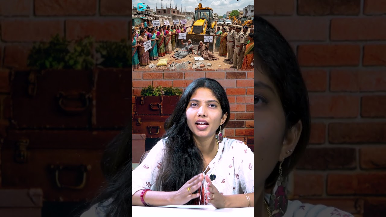 Tension in Kukatpally Hyderabad | Locals Protest Against Demolition of Alleged Illegal Constructions