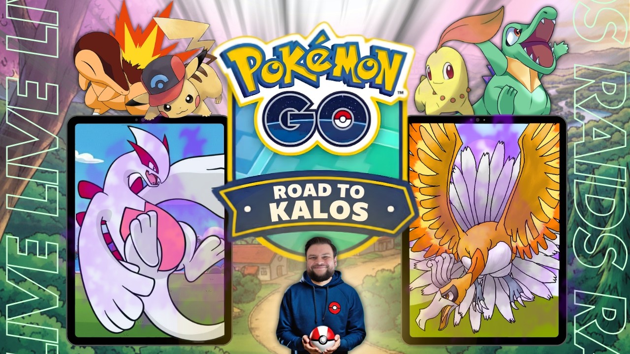 ✨️Shadow Ho-Oh & Lugia Shiny Background Hunt during Road to Kalos Tour Pokemon GO Live