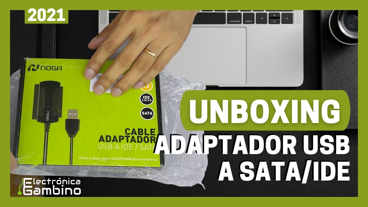 🎉[NUEVO 2021]🎉UNBOXING Adaptador USB a SATA/IDE - NOGA😱 CONECTAR Disco Duro HDD a PC - Notebook 💻