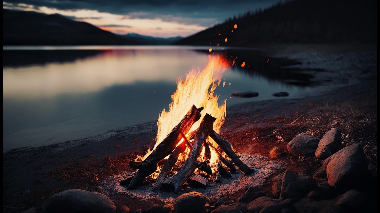 Lo-Fi Beach Bonfire Vibes for Relax & Focus | Calm Chill Music