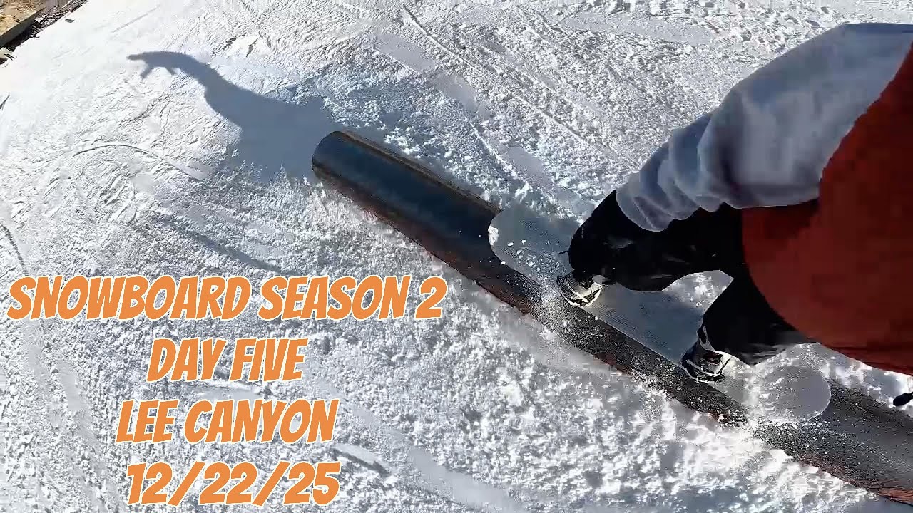 SNOWBOARD SEASON 2 DAY 5 || ICY CONDITIONS || LEE CANYON, NV ||