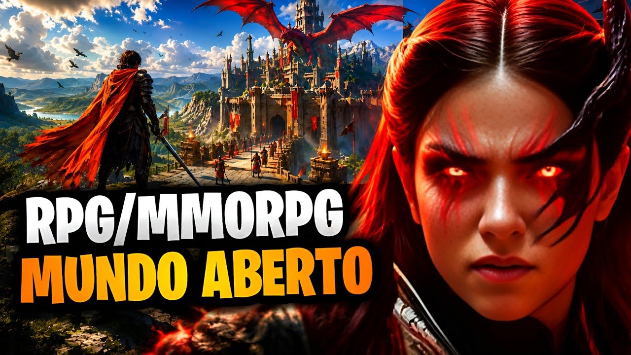 OS 10 MELHORES RPG/MMORPG MUNDO ABERTO para Android 2026