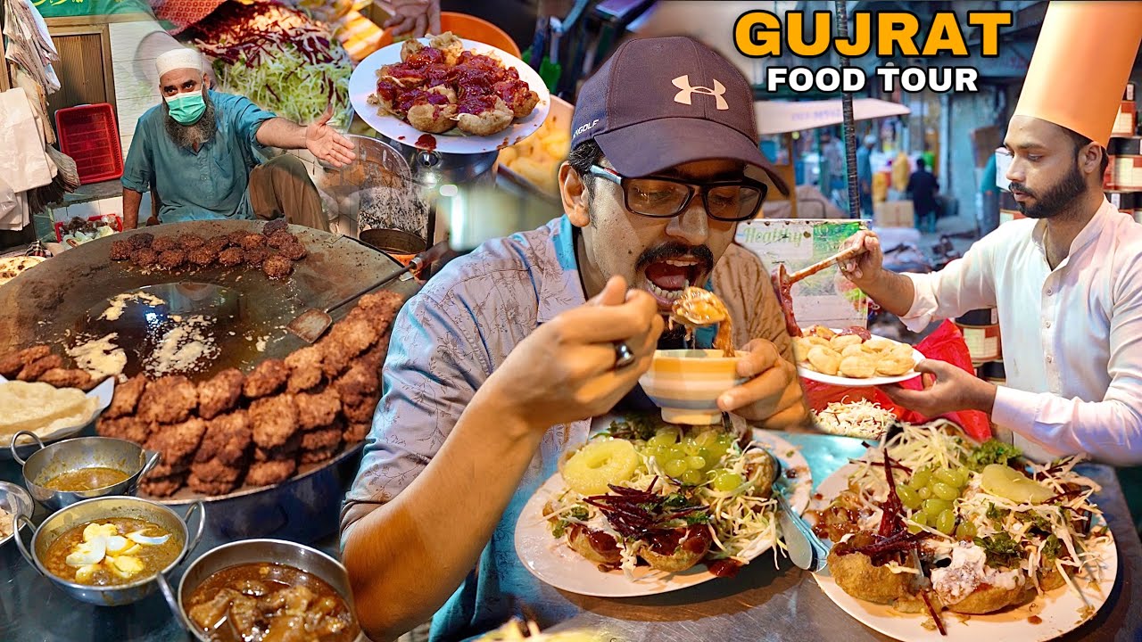 GUJRATI STREET FOOD TOUR - Incredible GolGapa Making, Nashta & Dhaki Milk in Pakistan