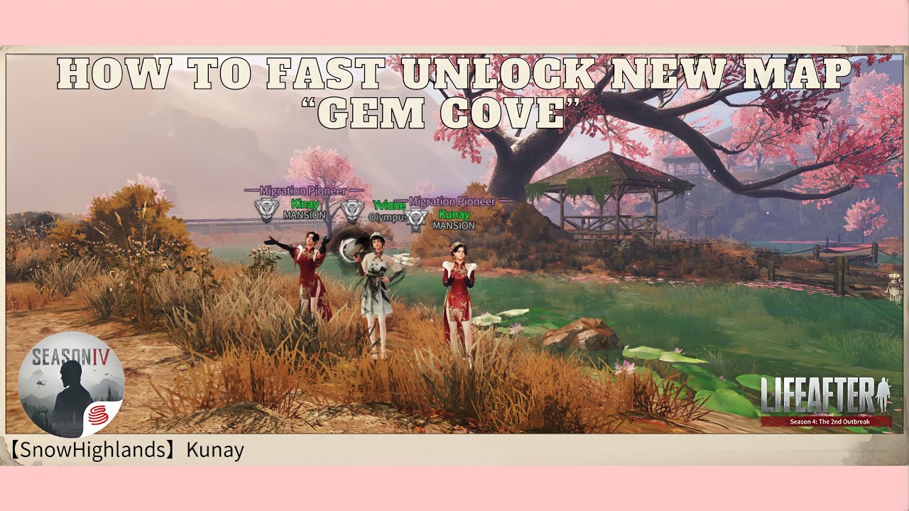 HOW TO FAST UNLOCK GEM COVE | New Map LifeAfter