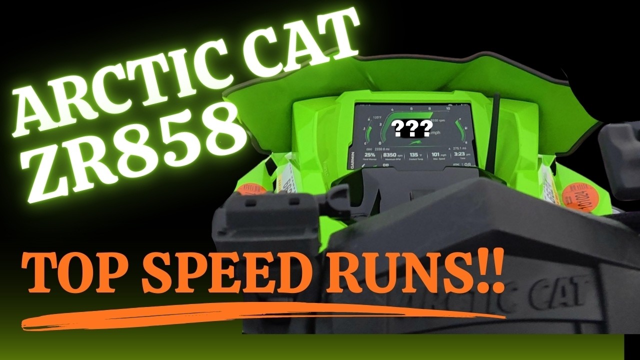 Arctic Cat ZR858 Catalyst Top Speed Runs Rangely Lake, Maine