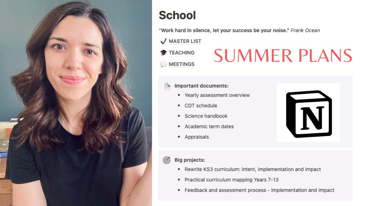 How I use Notion to keep organised | SUMMER PLANS | UK Teacher