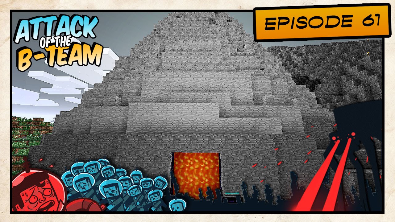 Minecraft - Attack of the B-Team! - Volcano Portal and Tour! - E61