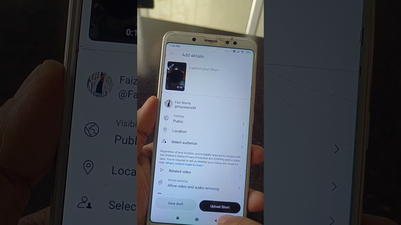 See Draft Video On YouTube #shorts