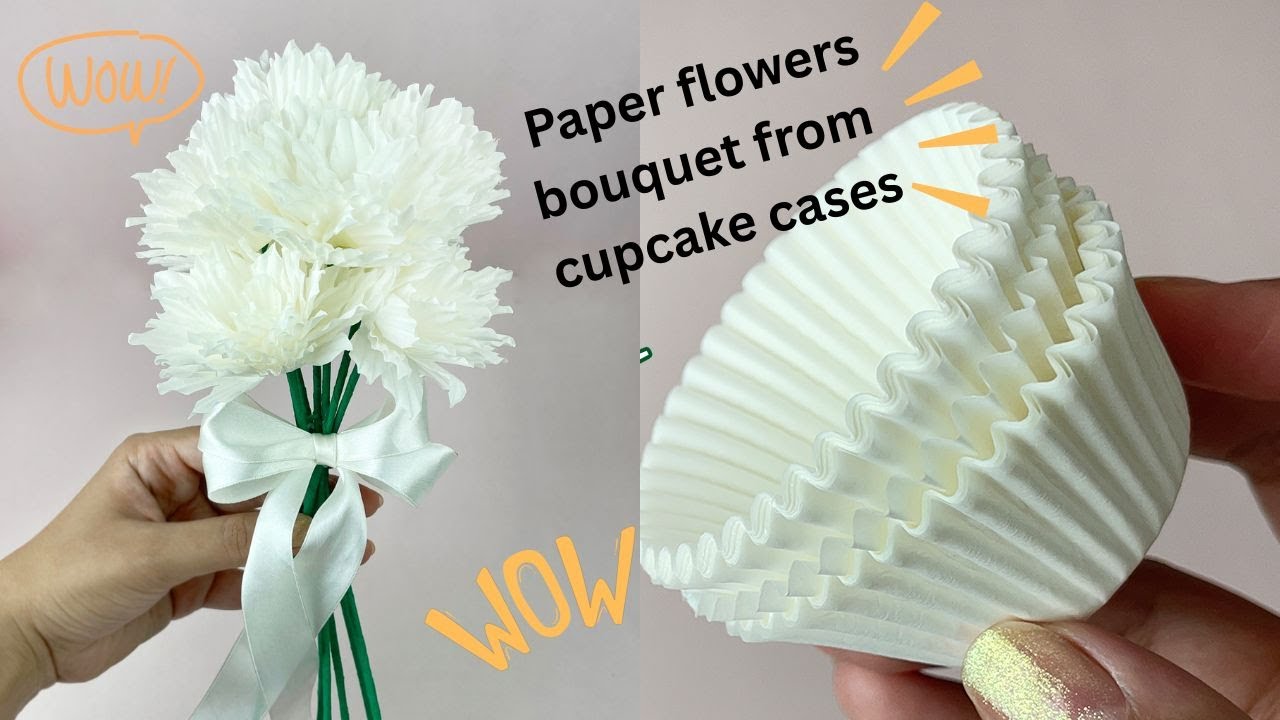 Cupcake Liner Flowers - Turn paper into art