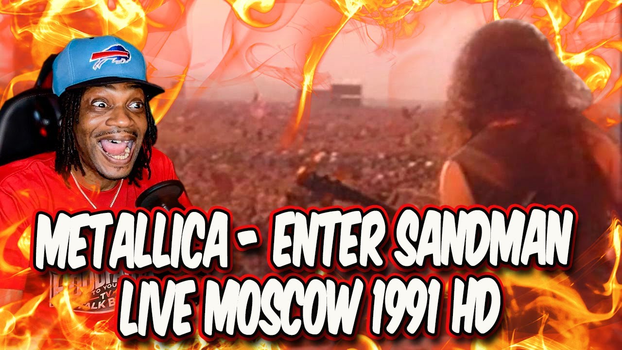 HoodFacts TV First time hearing Metallica - Enter Sandman Live Moscow 1991 HD
