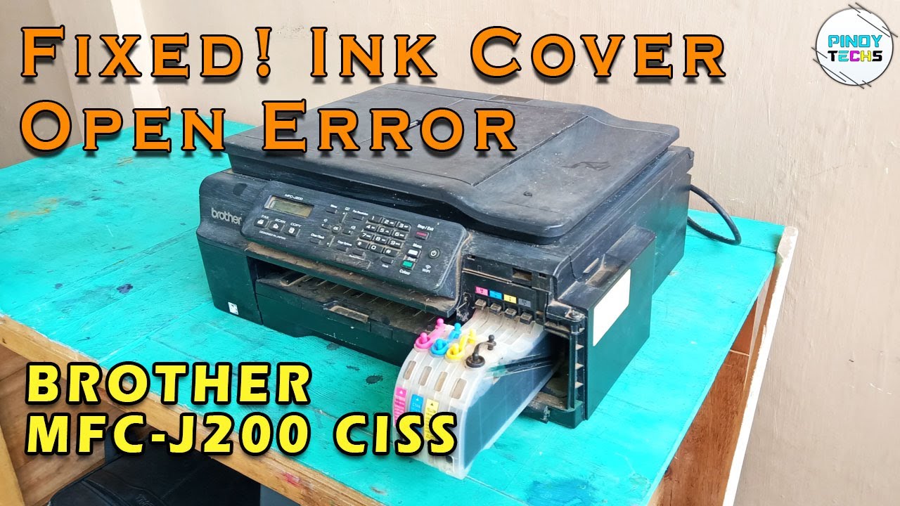 BROTHER MFC-J200 INK COVER SWITCH MODIFICATION (Tagalog)