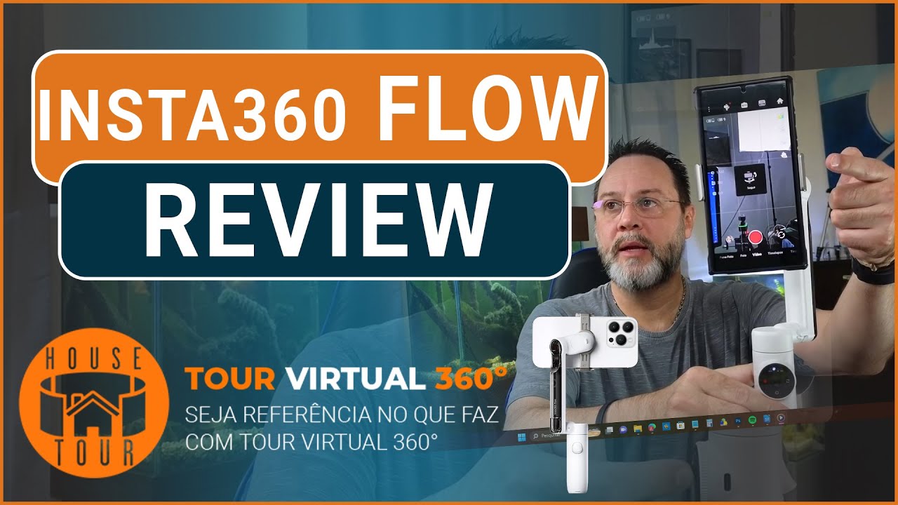Insta360 Flow o gimbal que faz foto 360 e Tour Virtual 360 - Tutorial