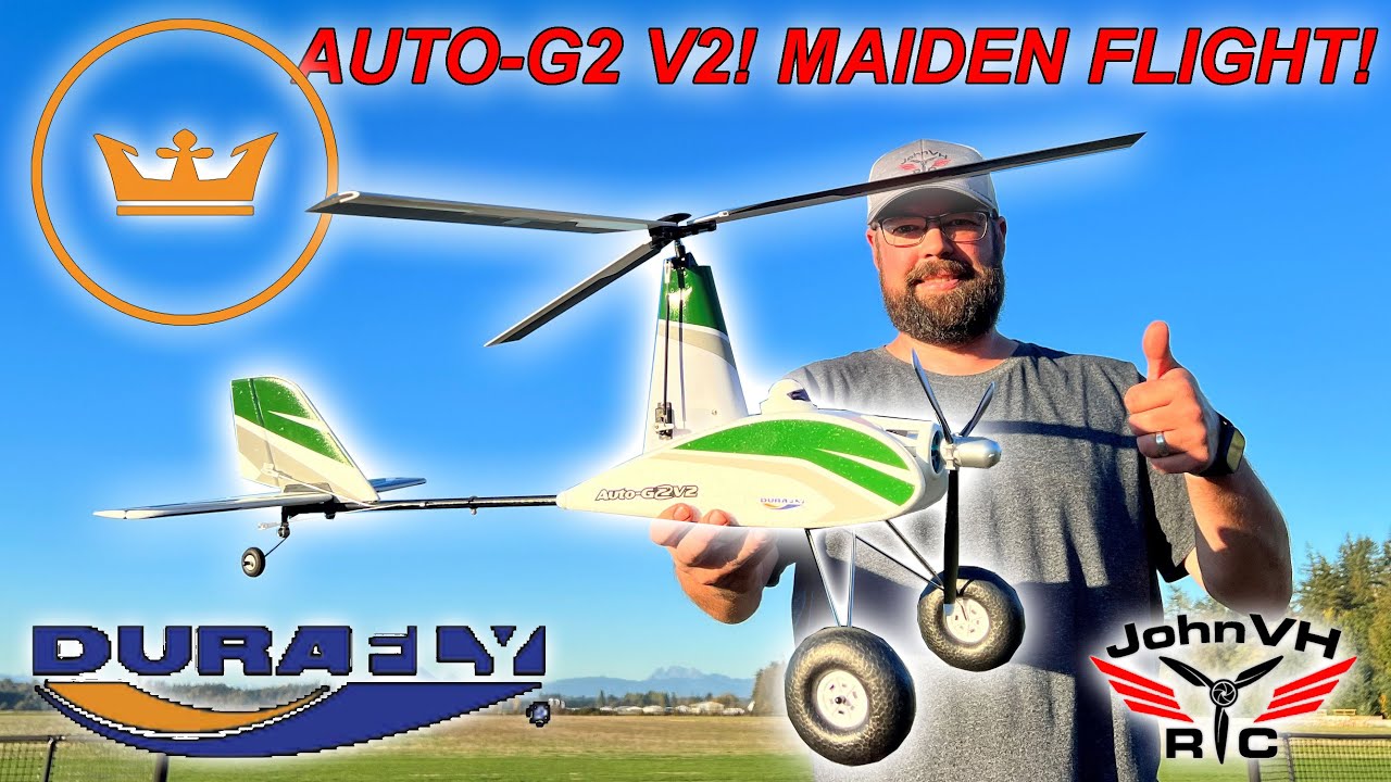 Durafly AUTO-G2 V2 at HOBBYKING Maiden Flight Review, MY FIRST AUTOGYRO FLIGHT! @HobbyKingOfficial