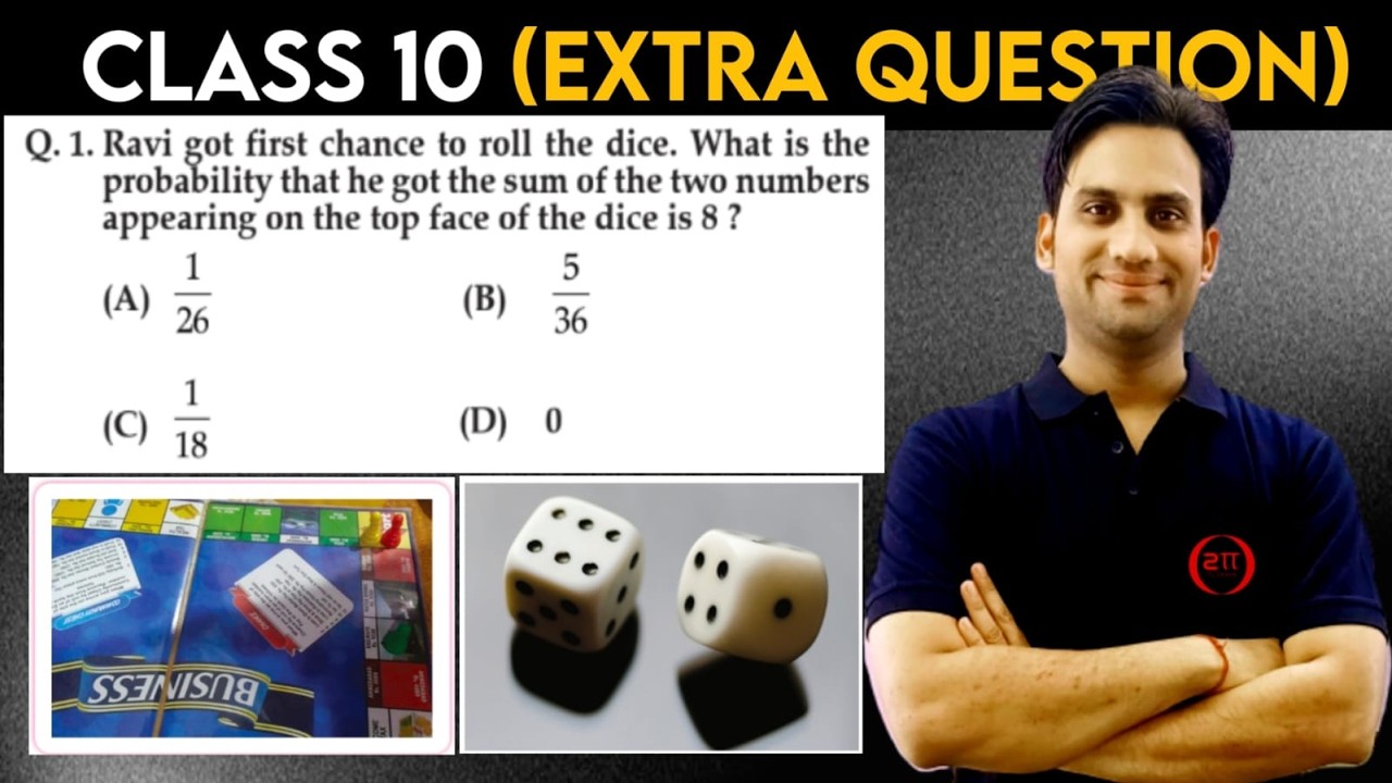 Ravi got first chance to roll the dice. What is the probability that he got the sum of the two numbe