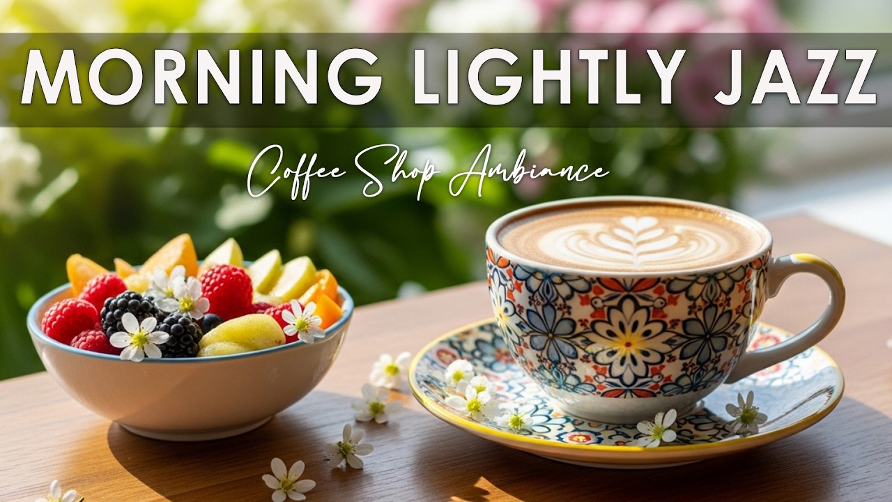Morning Lightly Jazz☕ Coffee Shop Ambiance - Bossa Nova Instrumental for Sweet Moments.