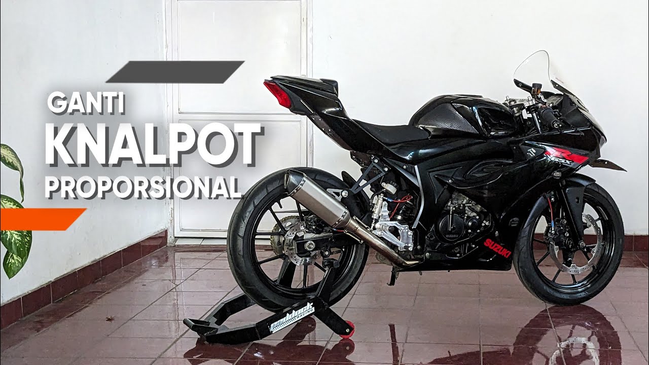 GSX-R150 GANTI KNALPOT MAGNA ALIAS AKRAPOVIC REPLIKA TAIWAN HAHA
