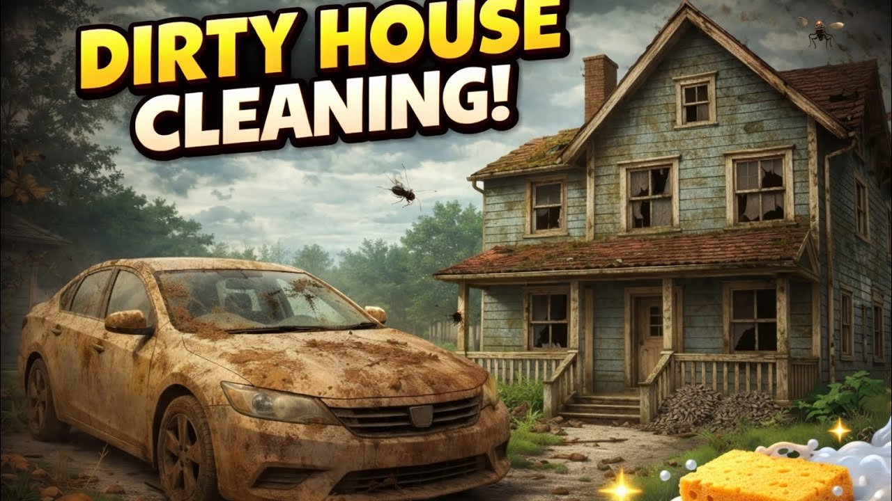 Super Dirty House Deep Cleaning! 🧽✨ Satisfying ASMR Makeover