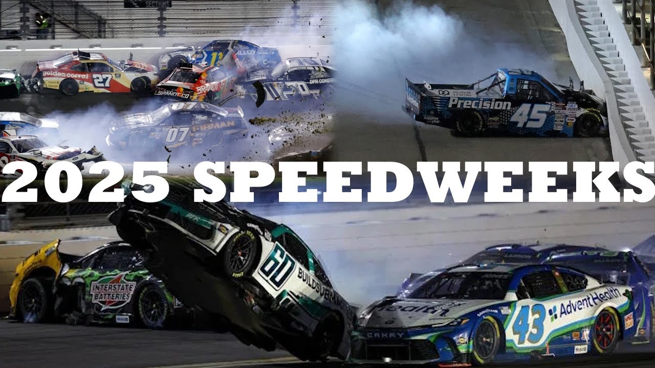 The 2025 NASCAR Daytona Speedweeks Crash Compilation