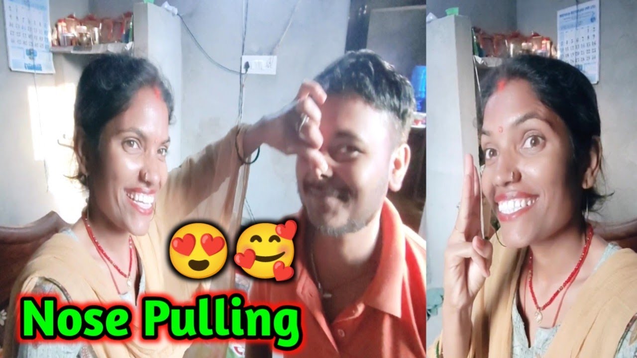 Nose Pulling Challenges | Nose Pulling video | couple vlog | love marriage couple vlog #nosepulling